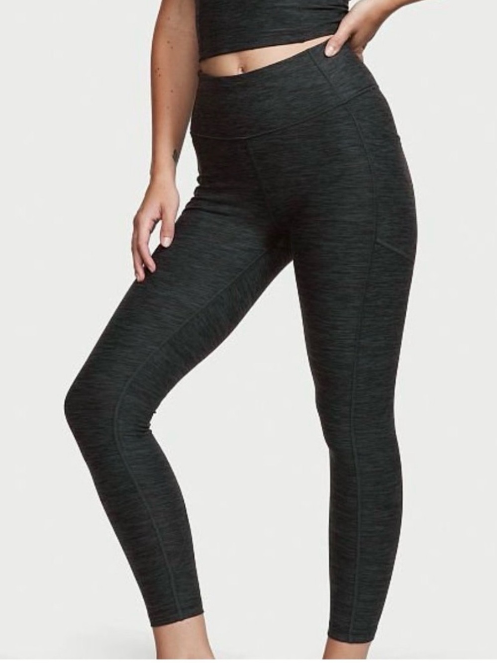 VS Flow OnPoint Essential High Rise Pocket Legging Heathered Grey